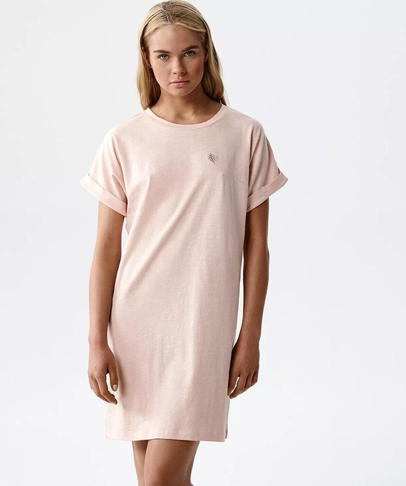 Atlantic NLD-002 Koszula nocna bawełniana 100% T-shirt brzoskwiniowa