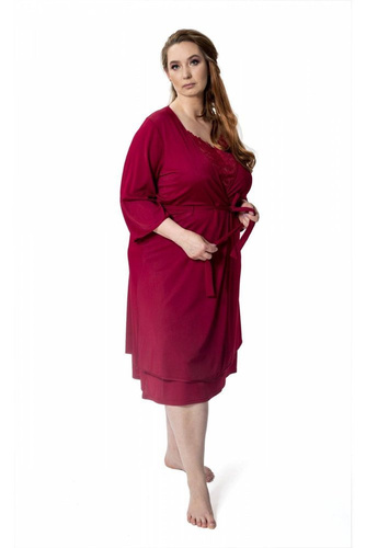 86299 Passion Szlafrok peniuar Mewa granatowy