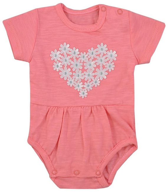 Bawełniane Body krótki rękaw "MARCELINKA" Koala-biały