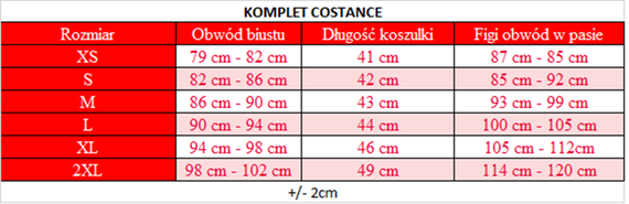 Costance Komplet damska DKaren - czarny
