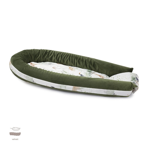 Kokon niemowlęcy Premium Night Flowers- Makaszka