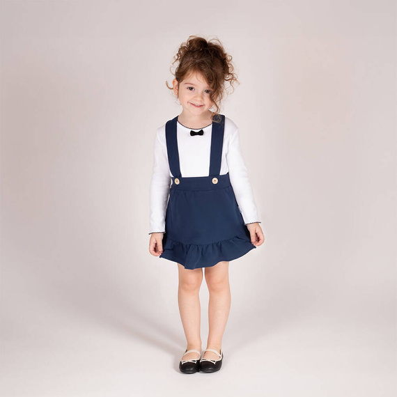 Spódniczka na szelkach 169495 Nicol - granatowy