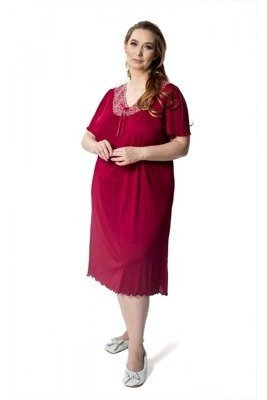 6076 Doris halka koszula nocna damska Mewa burgund