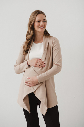 Mama Wrap Kardigan ciążowy Milk&Love beżowy 