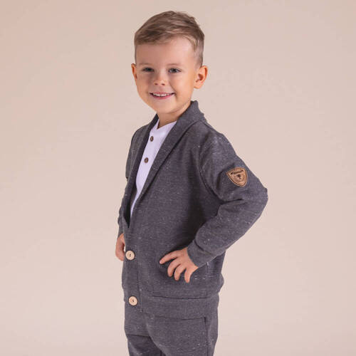 Bluza dresowa 169553 "Mix" Nicol - grafitowy