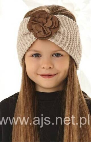 48-388 Opaska dziecięca  AJS beżowy