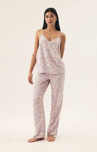 42665 Nadar Piżama Damska Henderson - light blue