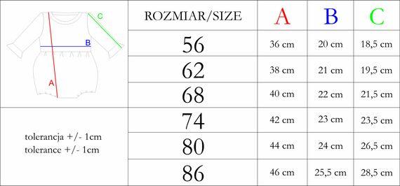 Rampers z długim rękawem 209152 Rosy Nicol