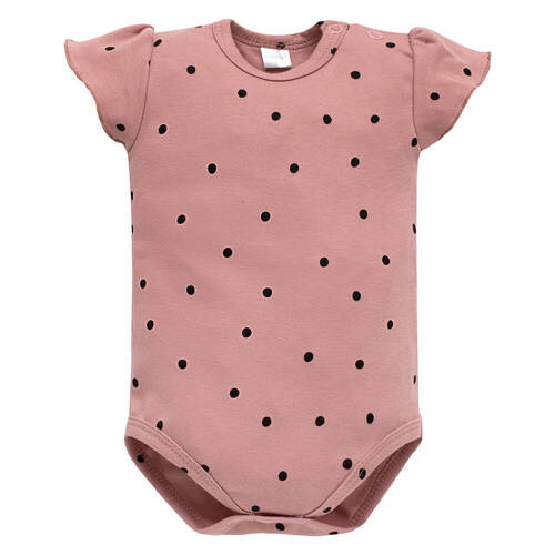 Tres Bien Pinokio Body niemowlęce  - róż groszki