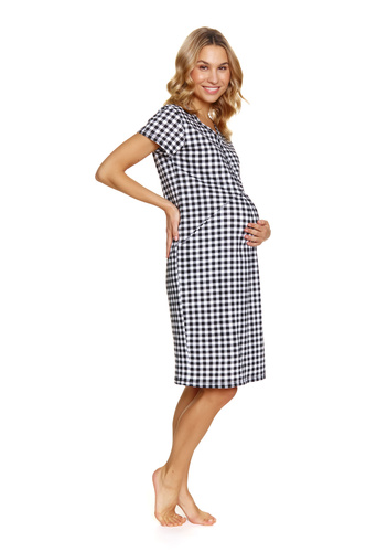 Koszula Nocna 5271 Doctor Nap - black check