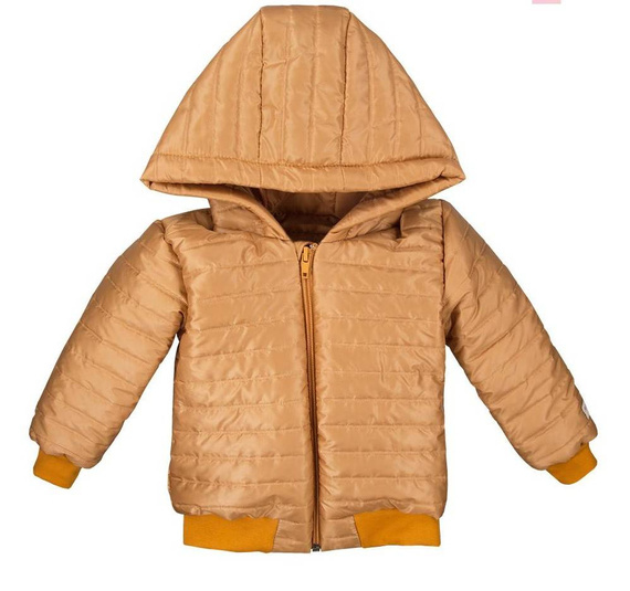 Kurtka "SIMPLY COMFY" z kapturem pikowana Ewa Klucze - miodowy