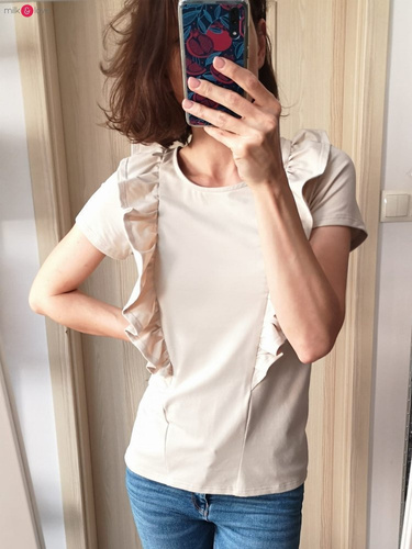 Milky Waves Milk&Love Bluzka do karmienia z krótkim rękawem dusty blue