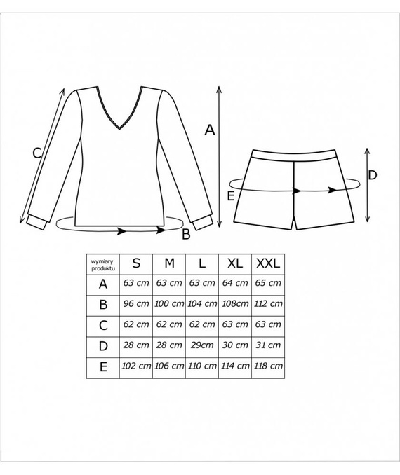 Santi II 1/2 Piżama Damska Donna - czarna