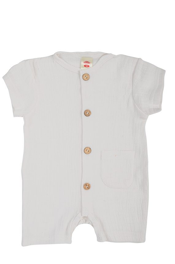 02235RE "Just Muslin Milk" Rampers niemowlęcy Makoma