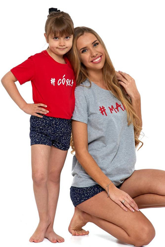 PDZ2800-012 Córka Moraj Piżama dziecięca - czerwony