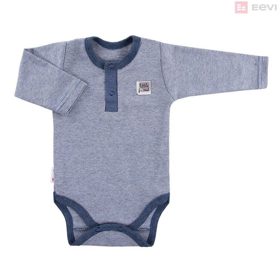 Body niemowlęce polo "SNOW" Ewa Klucze- paski grafit