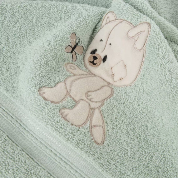 Baby 66 Ręcznik dziecięcy Miś Eurofirany miętowy