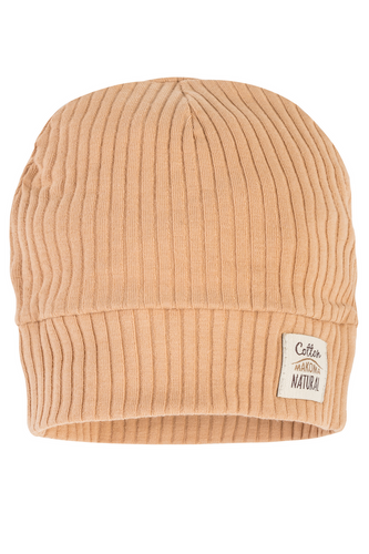 "Natural Harmony" Makoma Czapeczka niemowlęca latte