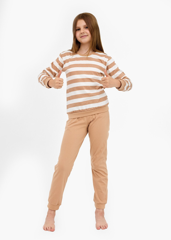 947/198 Piżama dziewczęca Cornette Molly 2 | 100% bawełna, długi rękaw, ściągacze, pudełko