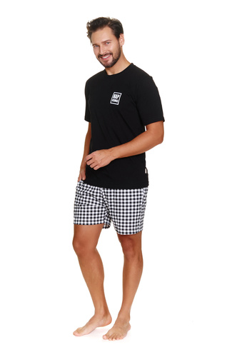 7214 Piżama Męska Doctor Nap - black