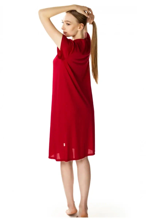 6127 Consuela koszula nocna damska Mewa burgundowy