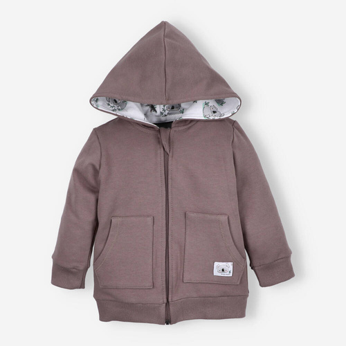 Sweets Koala Bluza dwuwarstwowa z bawełny organicznej Nini czekoladowy