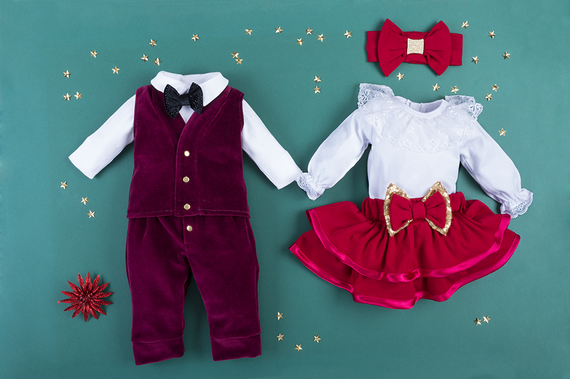 Spodnie eleganckie Little Gentleman 410W Marija - bordo