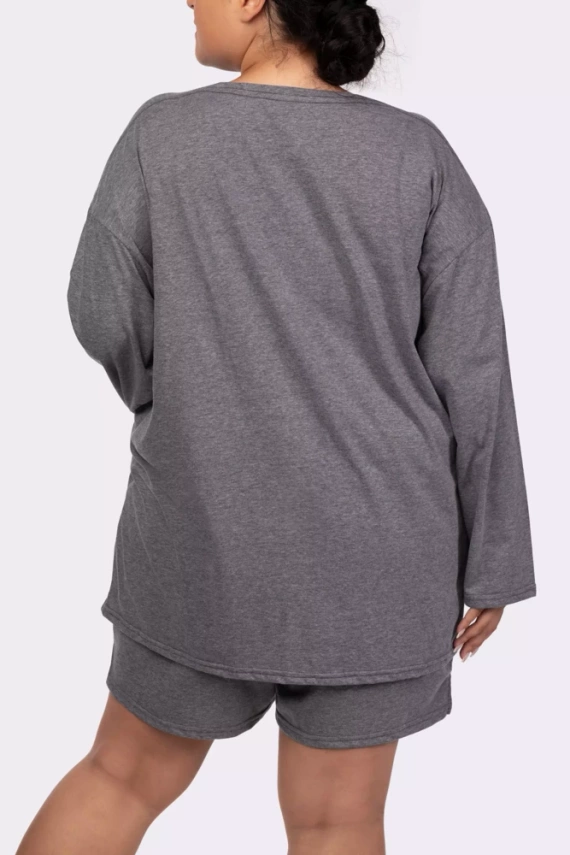 Joy longsleeve Piżama damska Mona melange