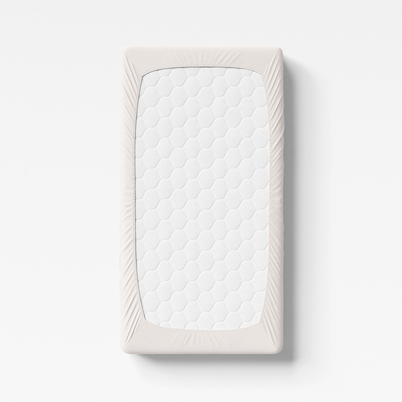 Eevi Prześcieradło dziecięce bawełniane - ecru