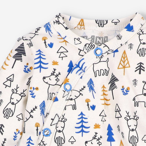 ABN-4598/JEL Jelonki Body kopertowe z bawełny organicznej Nini druk