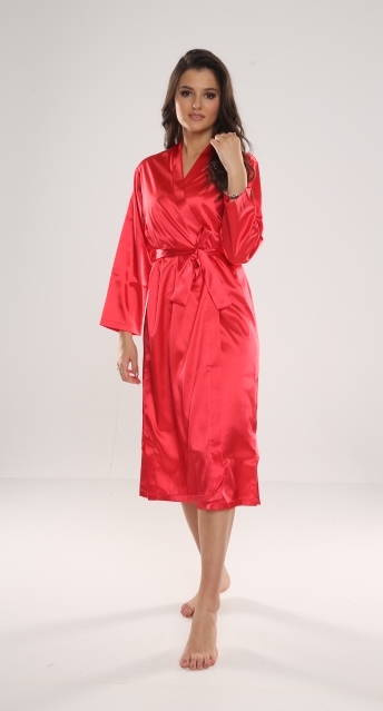 798 Classic szlafrok damski Forex - czerwony