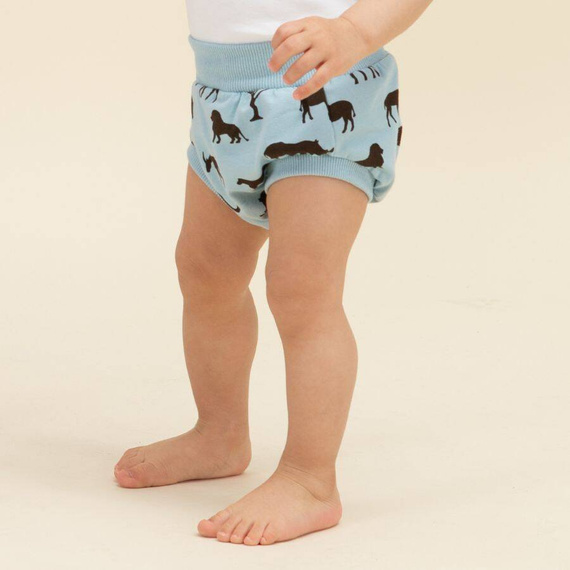 Safari Pinokio Bloomers dla dziecka- afryka niebieski