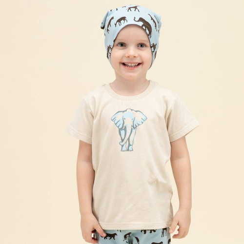 Safari Pinokio Koszulka z nadrukiem - beżowy słoń