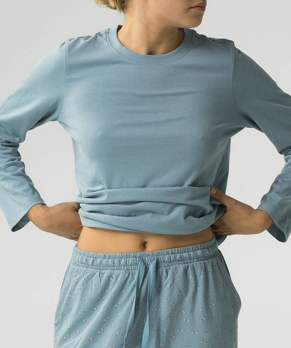 NLP-483 Piżama Damska  Atlantic- stalowy