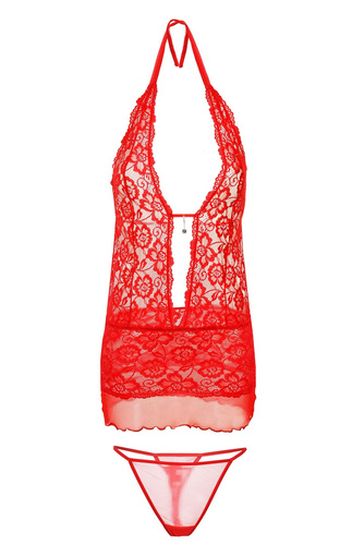 Emily Komplet damski DKaren czerwony