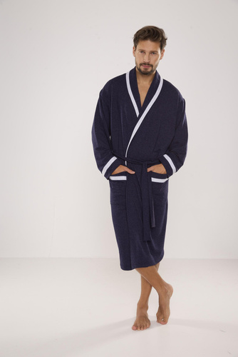 564 Bruno szlafrok męski De Lafense - jeans