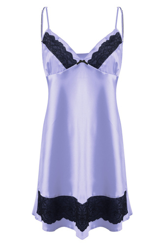 Iris Halka satynowa koszulka damska DKaren - błękit