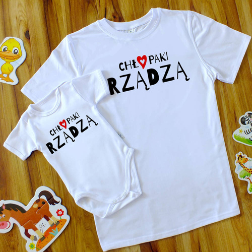 "CHŁOPAKI RZĄDZĄ" Moocha ZESTAW ojciec syn