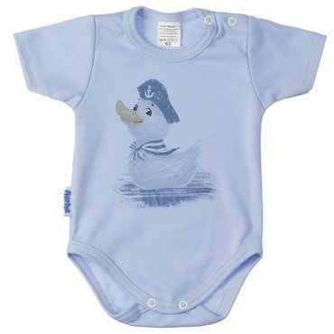 Kaczor Marynarz Martex body niemowlęce krótki rękaw niebieski