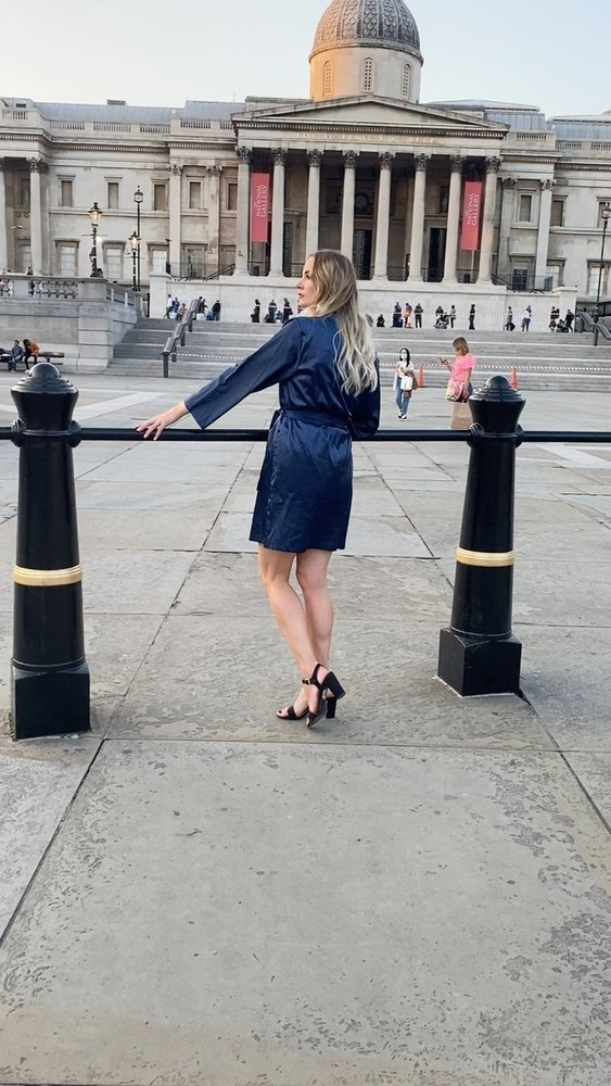 797 Classic szlafrok damski Forex - granat