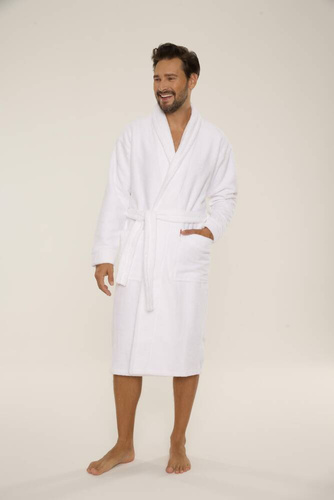 735 Manuele szlafrok męski De Lafense - biały