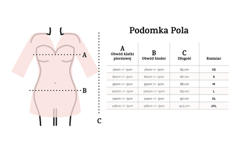 Pola Podomka Szlafrok Damski Dkaren - beżowy