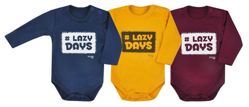 Body niemowlęce  "LAZY DAYS" Koala musztardowe