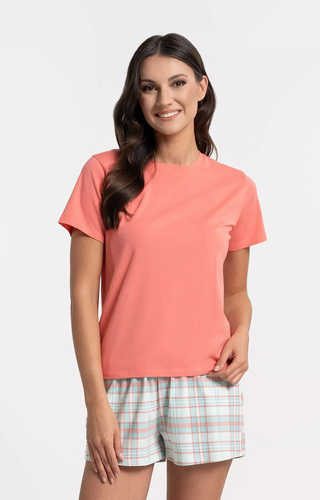 Moraj PDD3100-006 Piżama damska 95% Bawełna Różowa z krótkimi spodniami