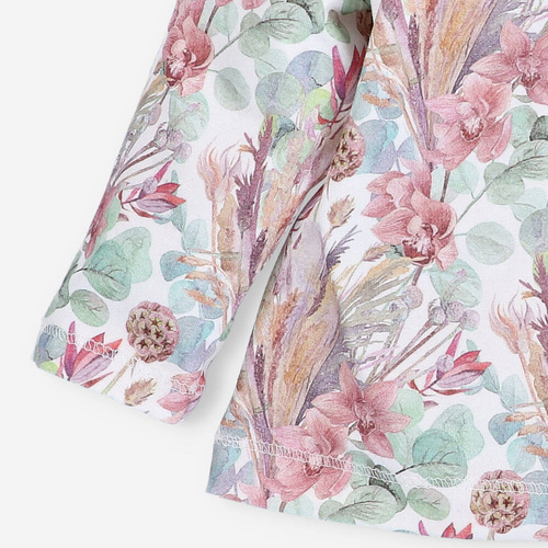 Magic Flowers Kaftanik niemowlęcy z bawełny organicznej Nini 