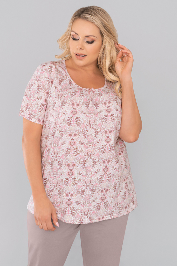 Kalmia Piżama Damska krótki rękaw, 3/4 spodnie Italian Fashion- druk