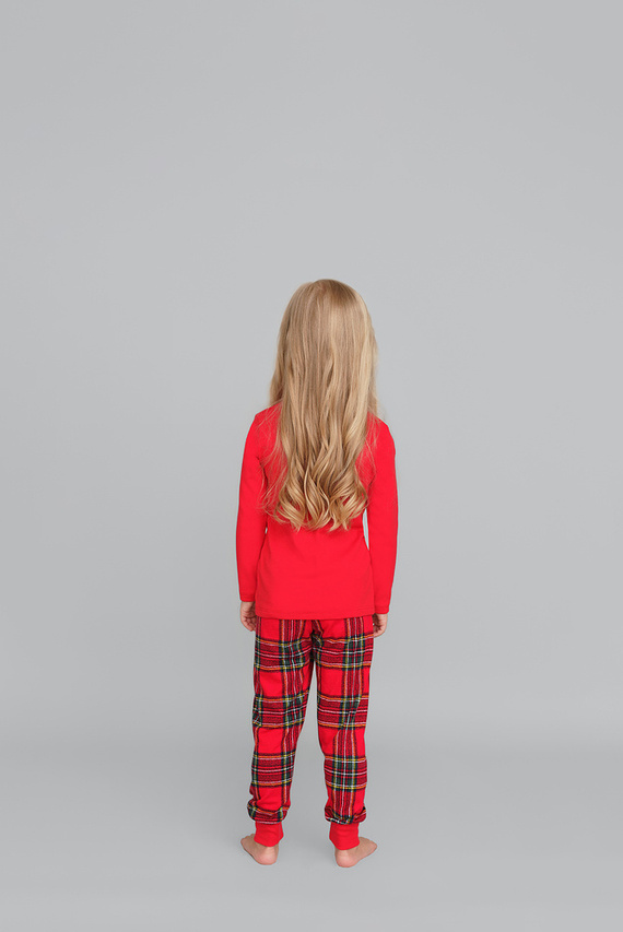 Santa Italian Fashion Piżama dla dziewczynki- zielona