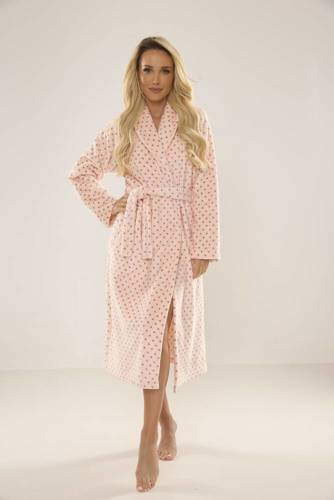 548 Melanie Długi Szlafrok damski Forex - łosoś