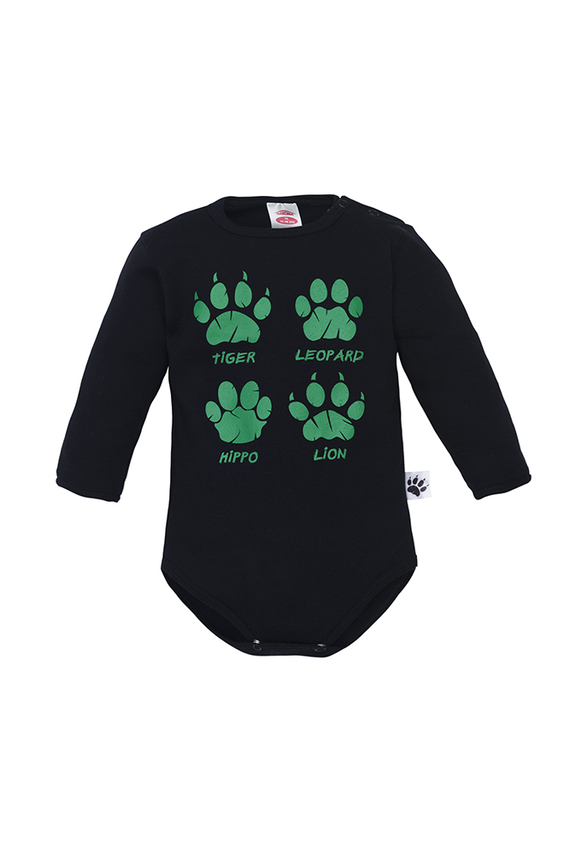 Body z długim rękawem "WILD WORLD" Makoma biały