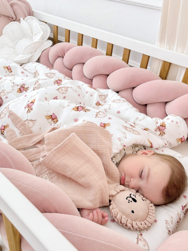 Doudou Lion Yosoy Pluszowa przytulanka - pudrowy róż